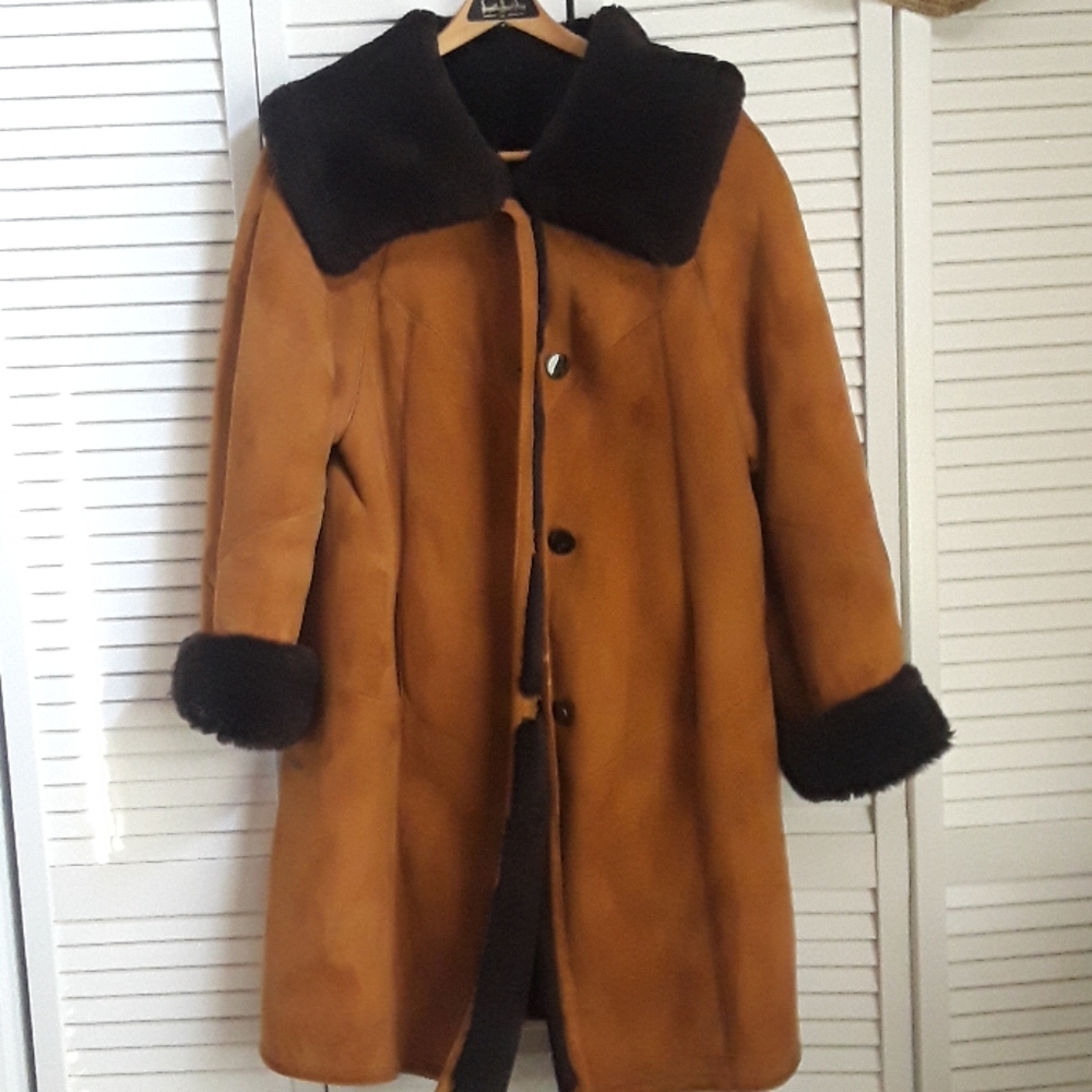 Sherling coat made in Italy. MAKE OFFER